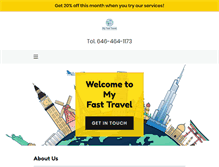 Tablet Screenshot of myfasttravel.com